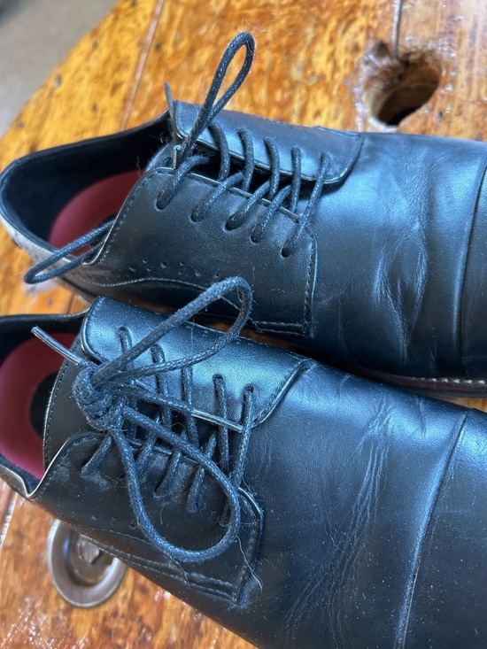 Stacy Adams Maddox Cap Toe Oxford - Black with Brown Sole main image 12